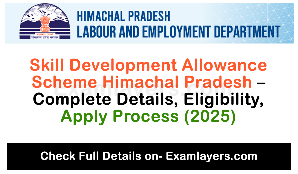 Skill development allowances scheme himachal pradesh