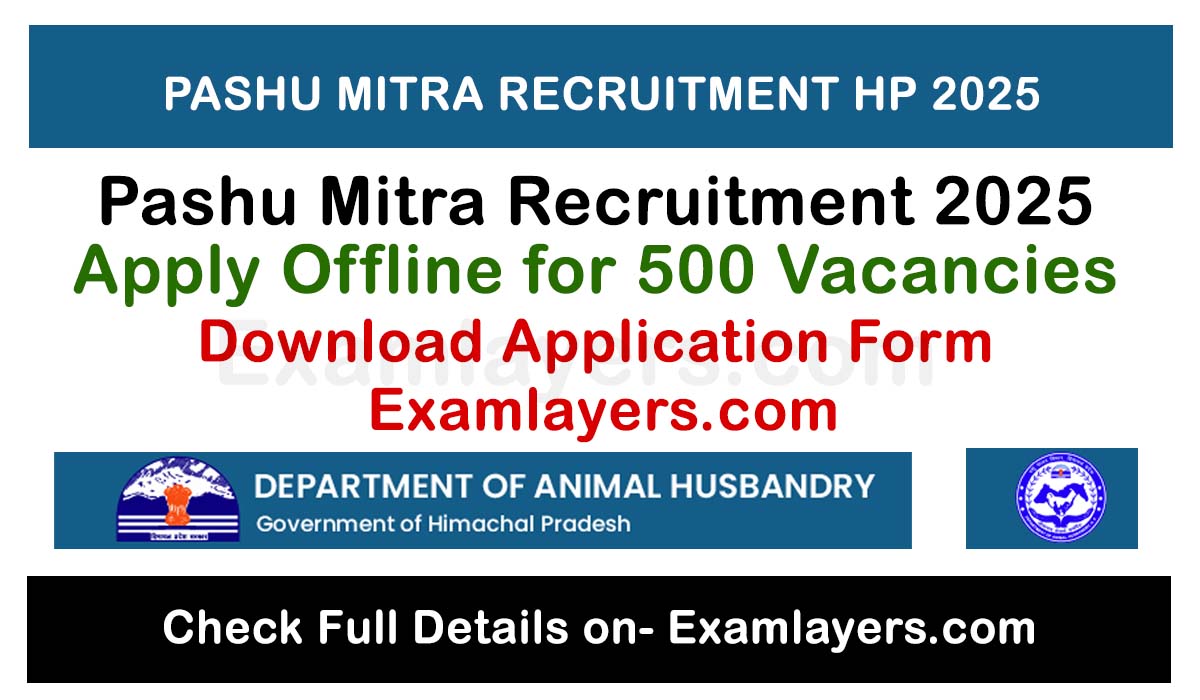 pashu mitra recruitment 2025
