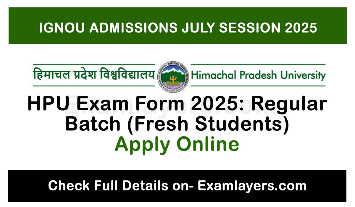 HPU Exam Form 2025